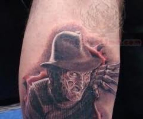 Freddy Krueger With Hat Tattoo